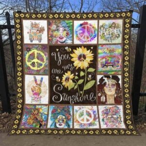 Hippie Sunshine Quilt Blanket  Quilt
